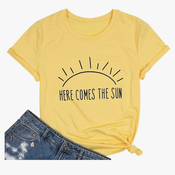 NEW•2X•Here Comes The Sun Super Soft Top - Picture 2 of 11